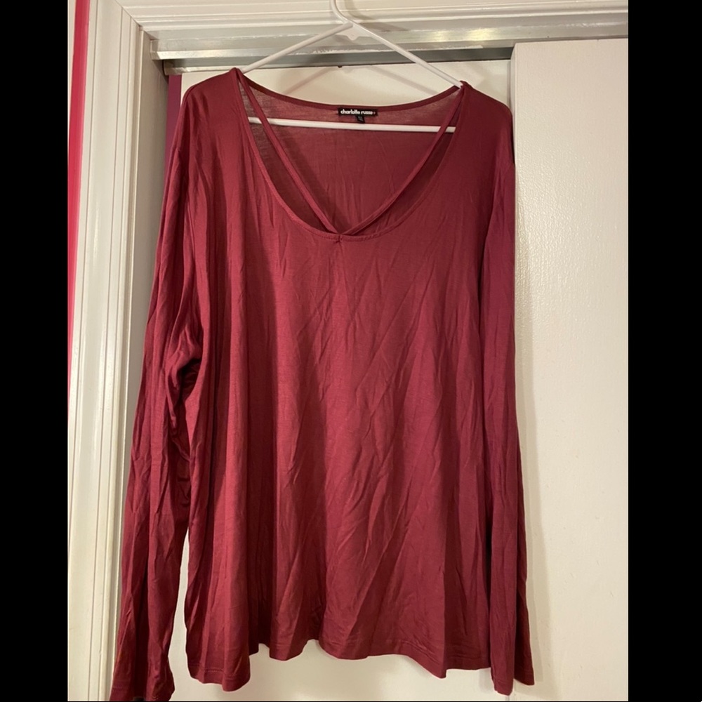 Charlotte Rousse long sleeve V-neck
